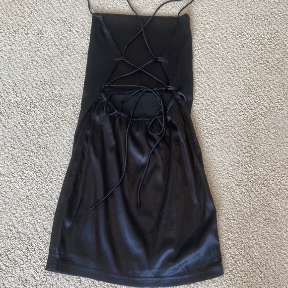 Mini Satin Slip Dress - Picture 6 of 7